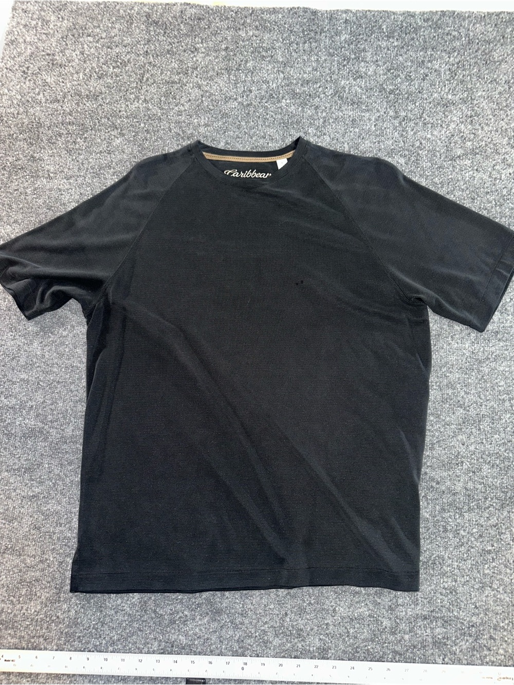 Caribbean Black Short Sleeve Crewneck Tee